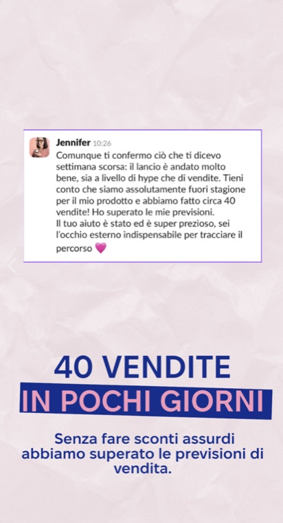 40 vendite in pochi giorni